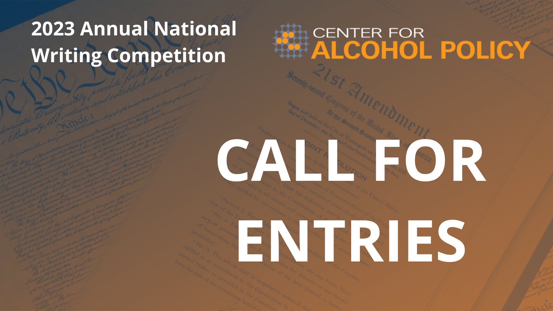 center for alcohol policy essay contest 2023